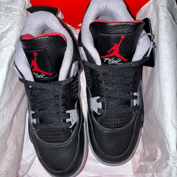 Black and Red Sneakers with Logo - Picture 1 of 4